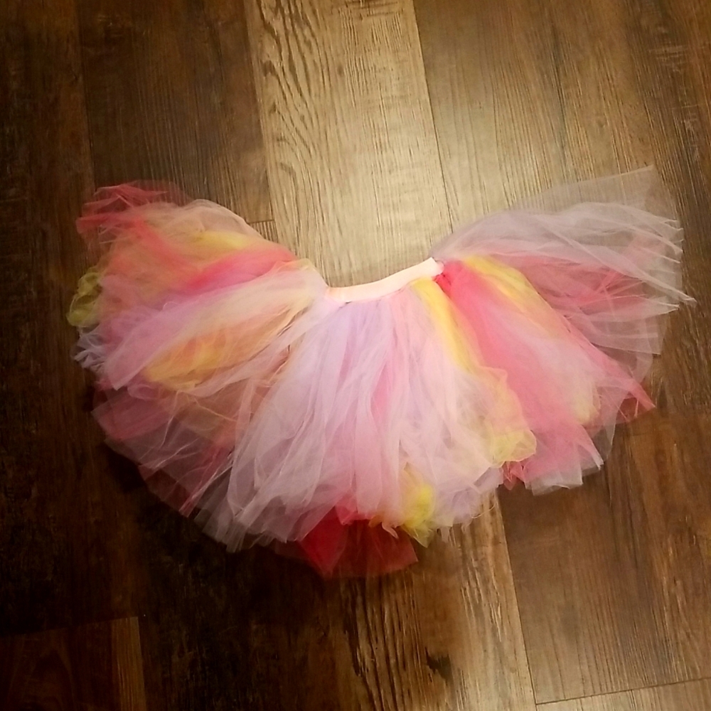 Pastel rainbow tutu, crinoline, petticoat or pettiskirt, cute, new, sz 4